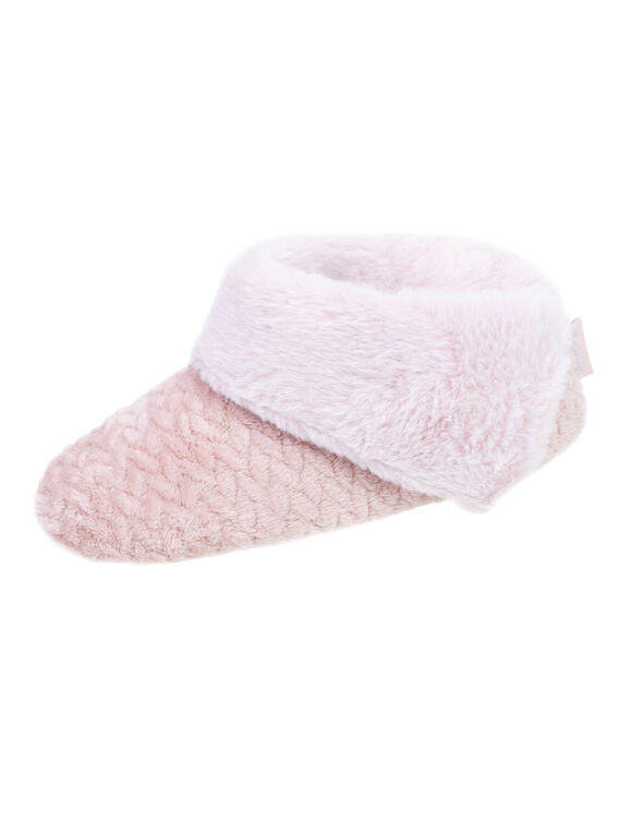 Gevoerde laarsjes in microbadstof (roze) Gevoerde laarsjes in microbadstof (roze)